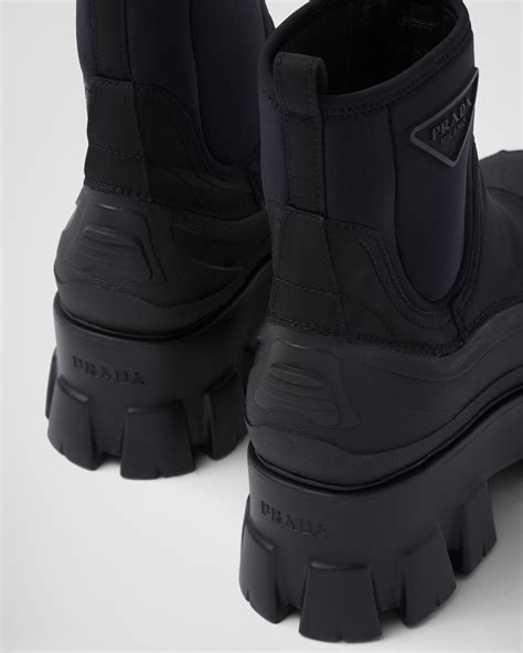 prada monolith boots gebraucht|monolith gabardine boots.